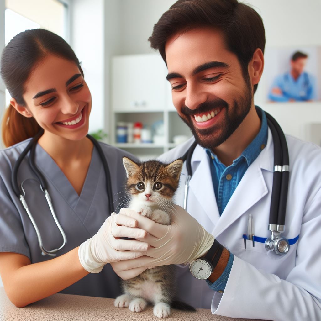 medicos atendendo gatinho 2